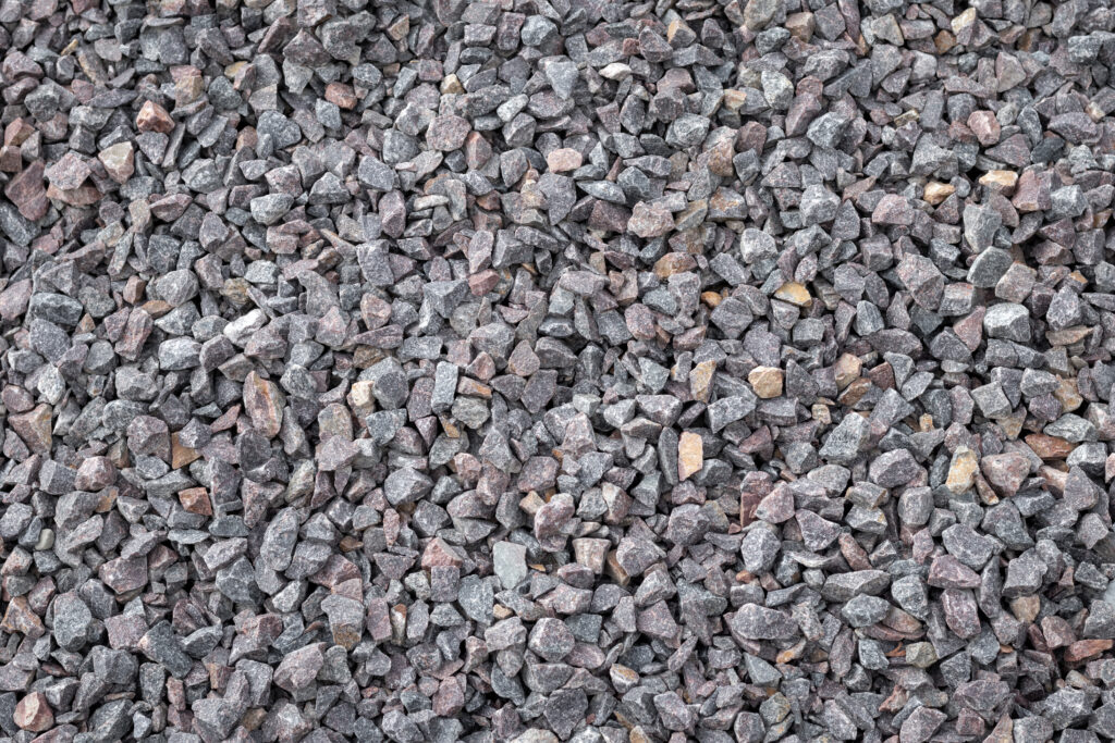 Crushed stone aggregate for driveways, drainage, landscaping, and more